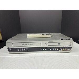 Magnavox MWR20V6 VHS/VCR/DVD Combo For Parts Not Working No Battery Cover Remote